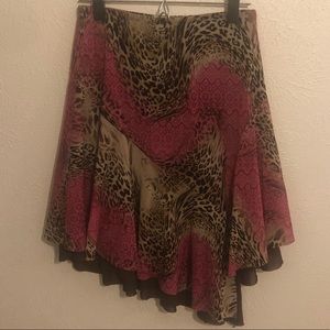 Classy, sexy asymmetrical skirt.